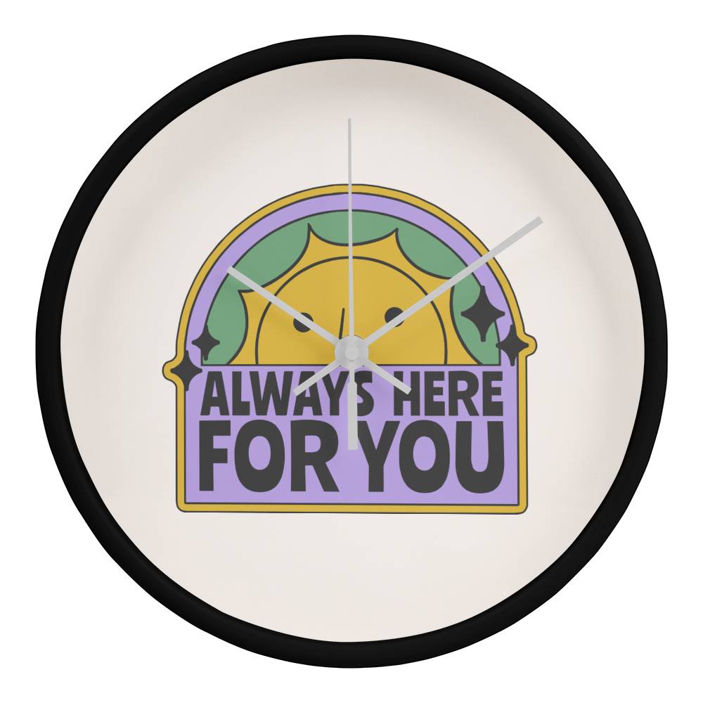 Always Here For You Wooden Clock