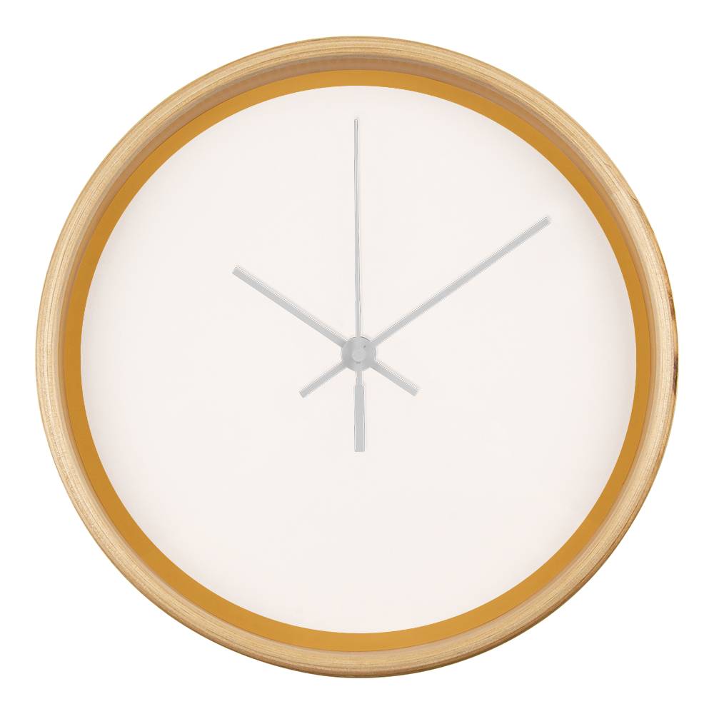 Classic Wooden Clock (Gold)