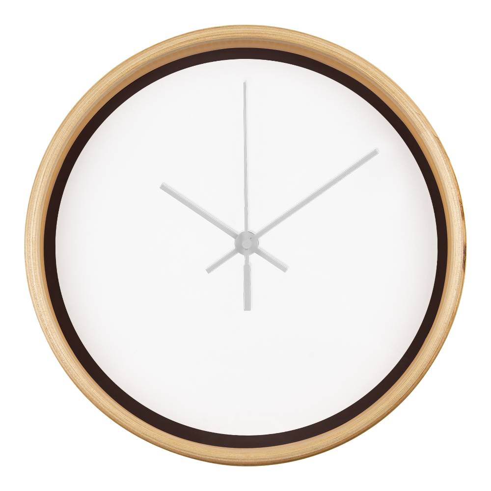 Classic Wooden Clock (White)