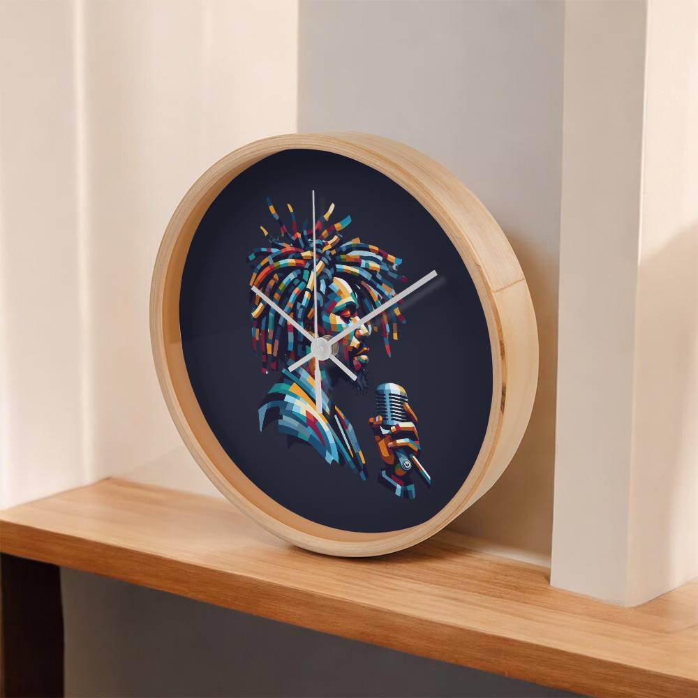 Sweet Song Wooden Clock