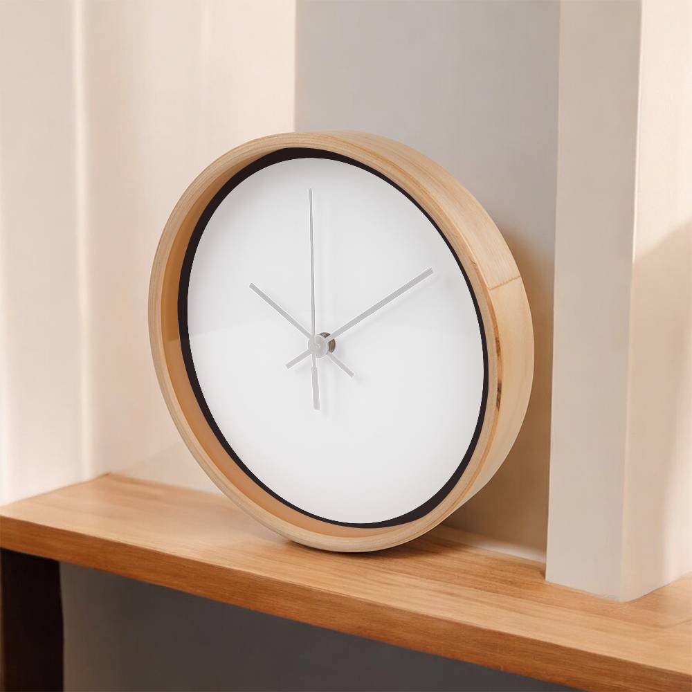 Classic Wooden Clock (White)