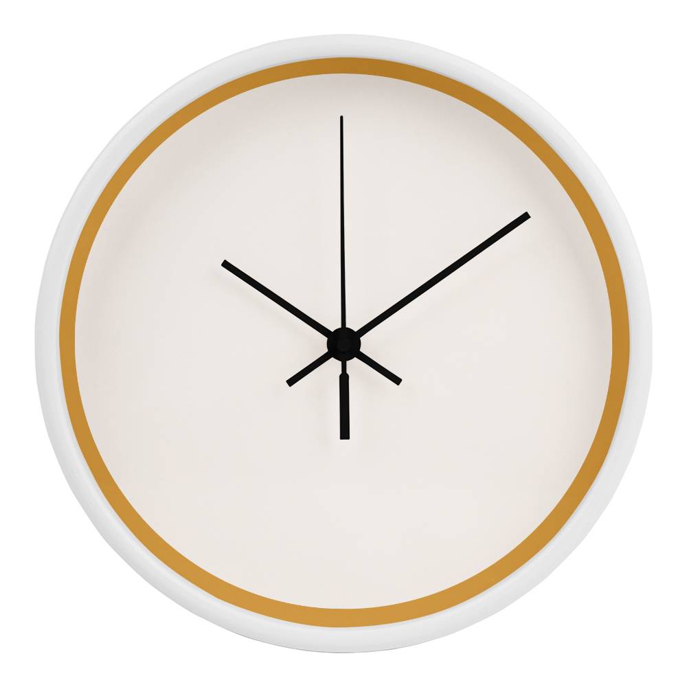 Classic Wooden Clock (Gold)