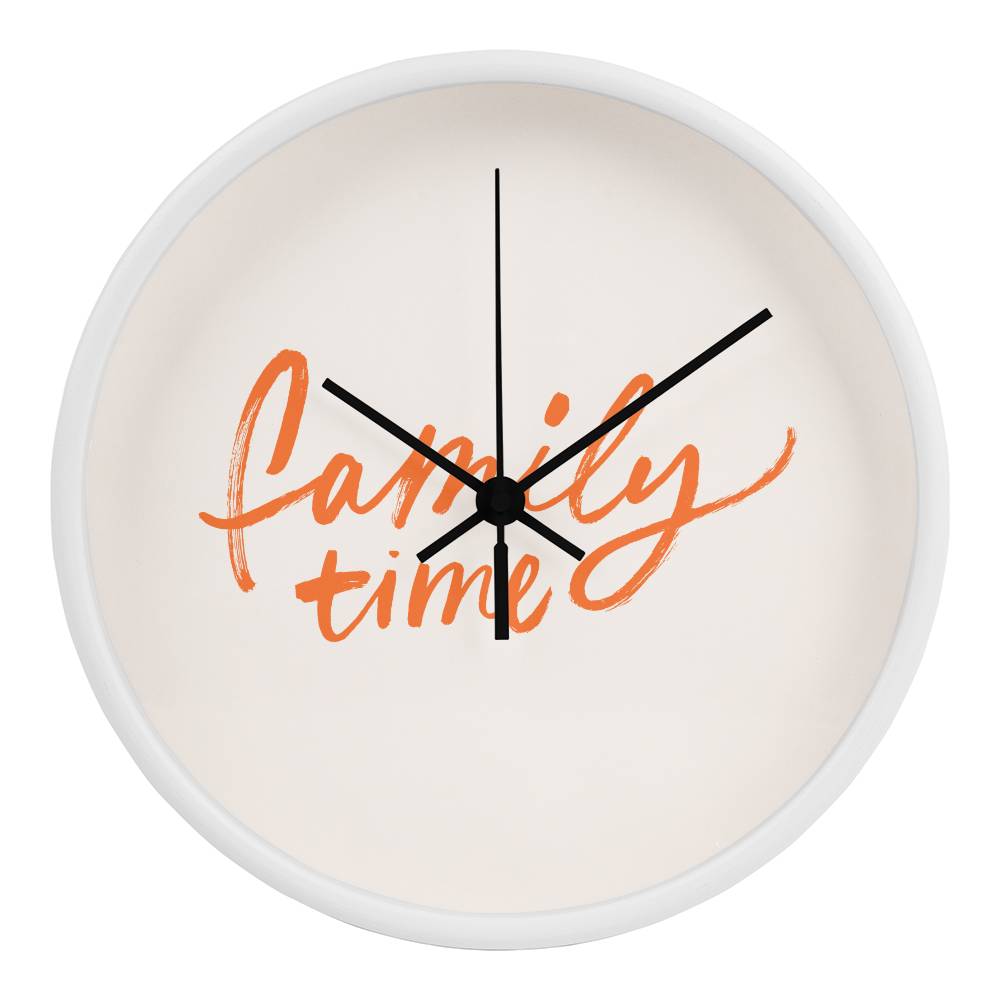 Family Time Wooden Clock