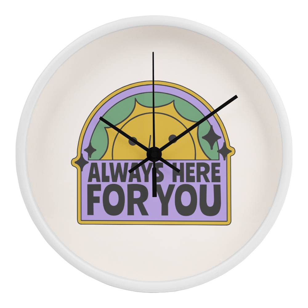 Always Here For You Wooden Clock