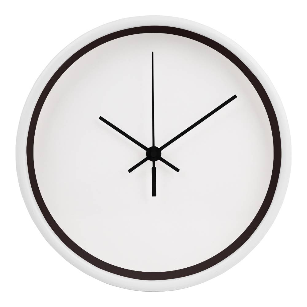 Classic Wooden Clock (White)