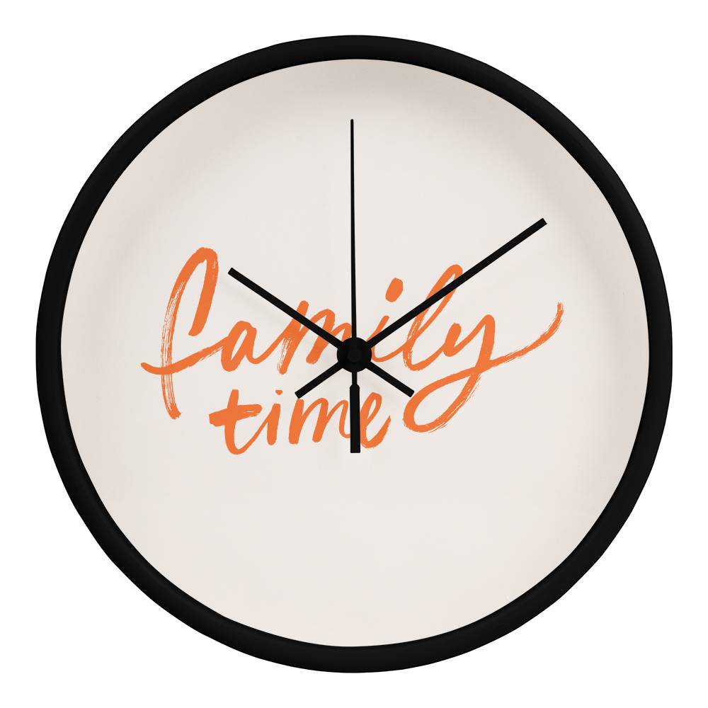 Family Time Wooden Clock