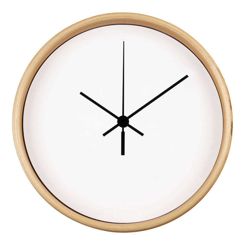 Classic Wooden Clock (White)