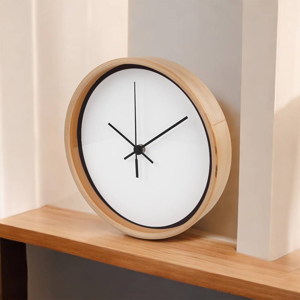 Classic Wooden Clock (White)